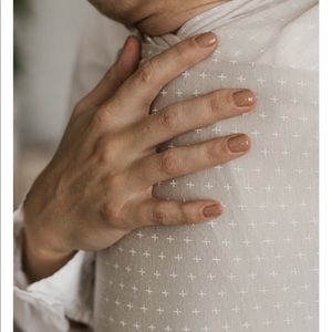 AJJxSOLLY baby wrap Cream with White plus signs!